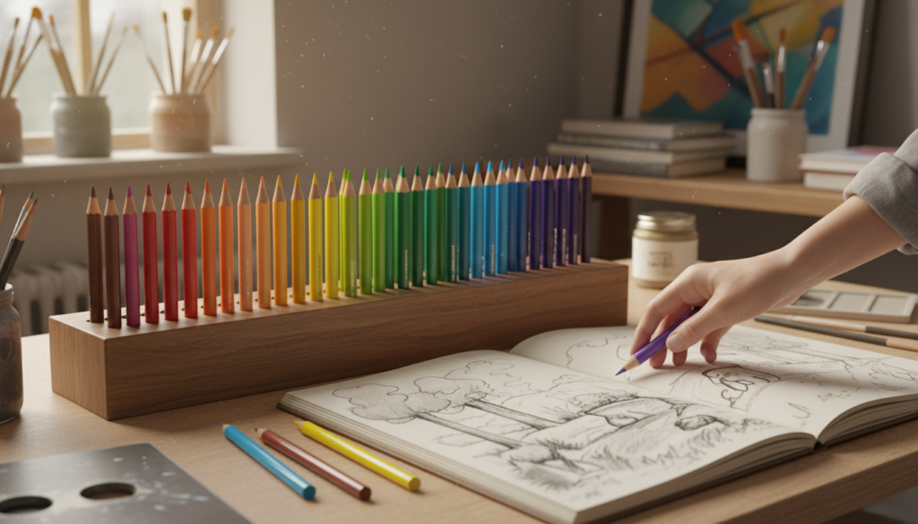48 colour pencils