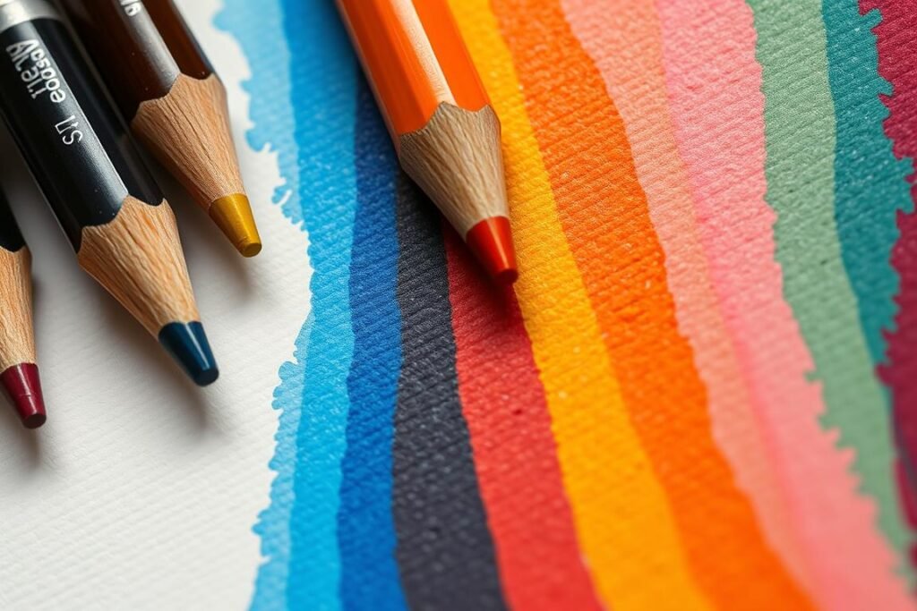 Color blending techniques with wax and oil-based colored pencils