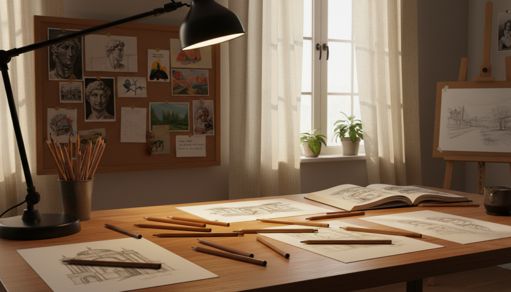 Creative workspace setup