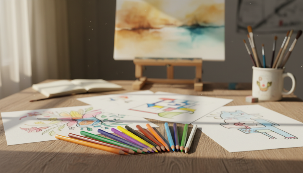 Doms colour pencils creative expression