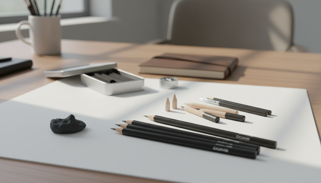 Doms pencil set features and modeling tools