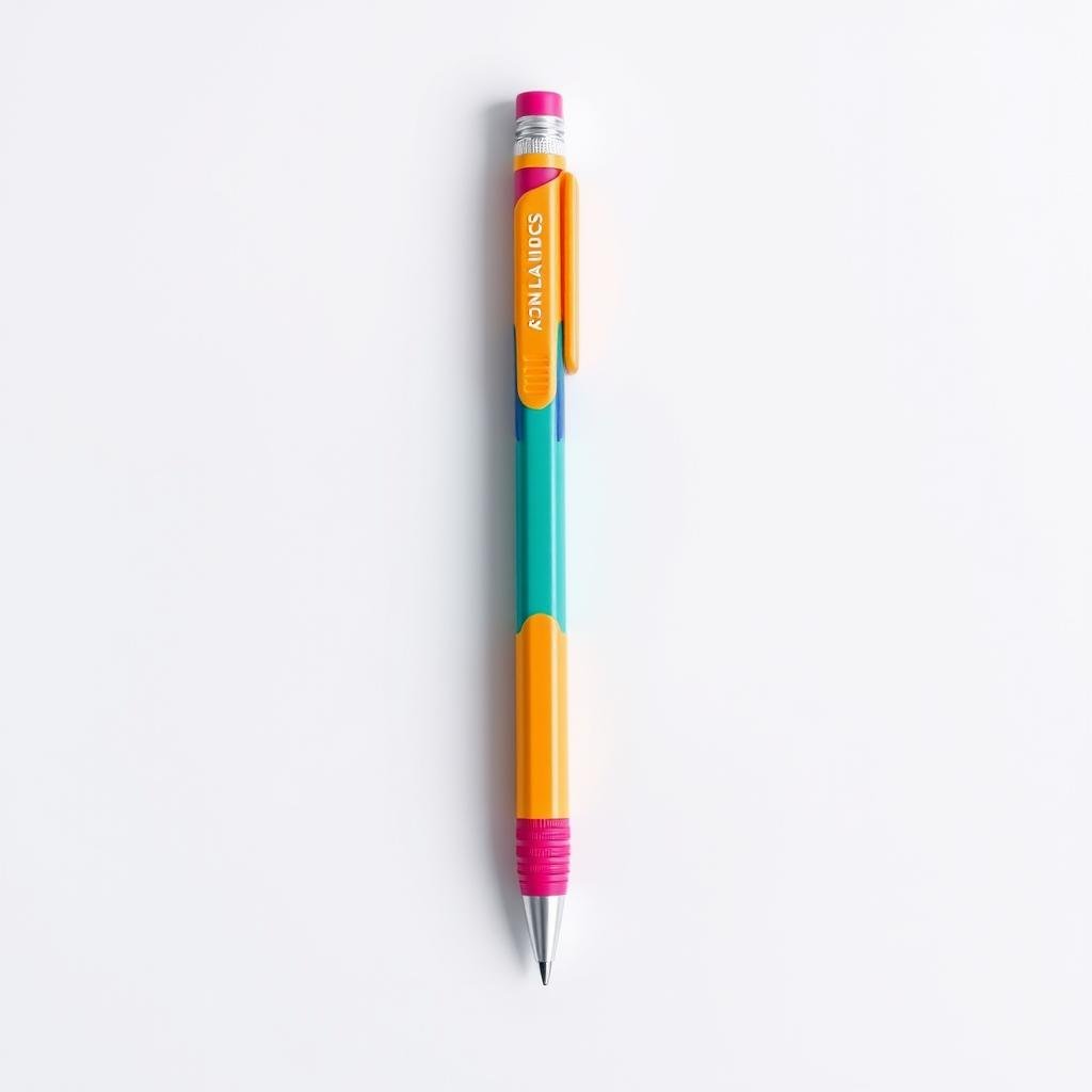 Plastic mechanical pencil with colorful design popular among students