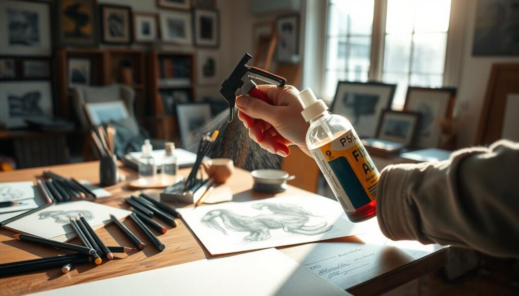 artwork preservation with fixative spray artwork preservation with fixative spray