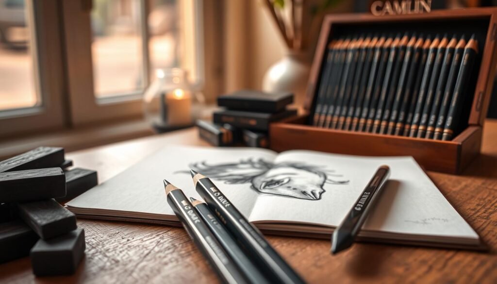 camlin soft charcoal pencil