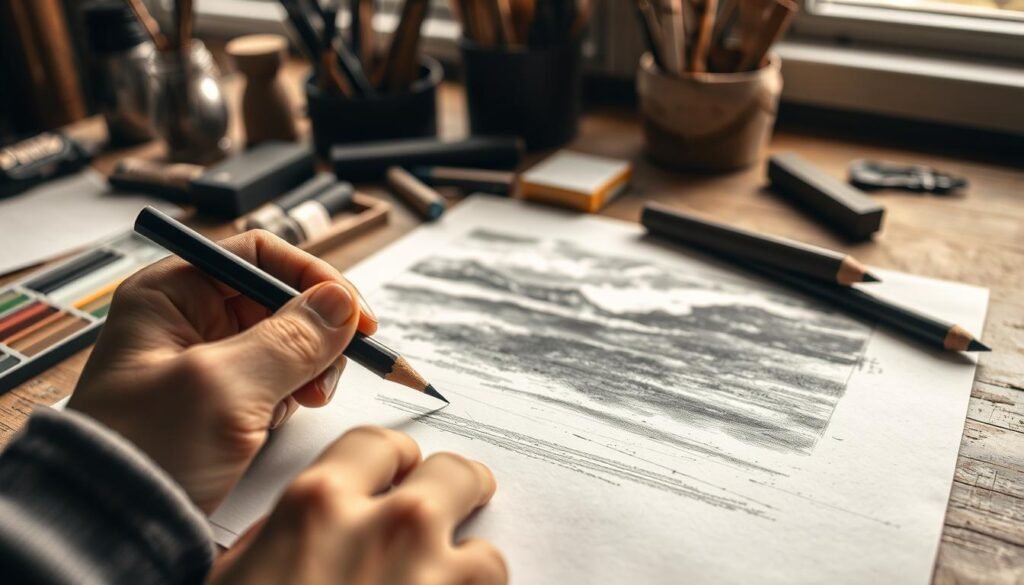 charcoal drawing techniques