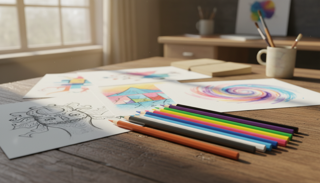 doms colour pencils 12 shades