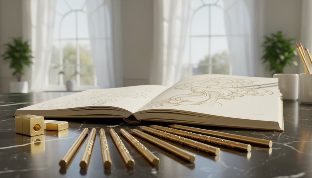 gold pencil