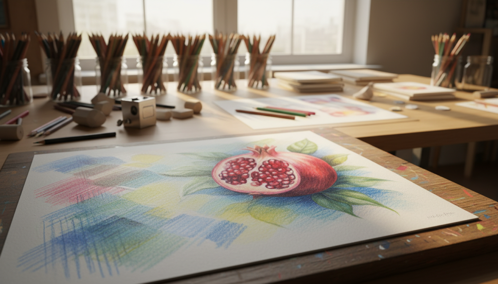 how to shade with colored pencils