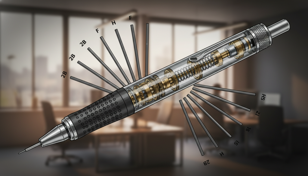 mechanical pencil design features