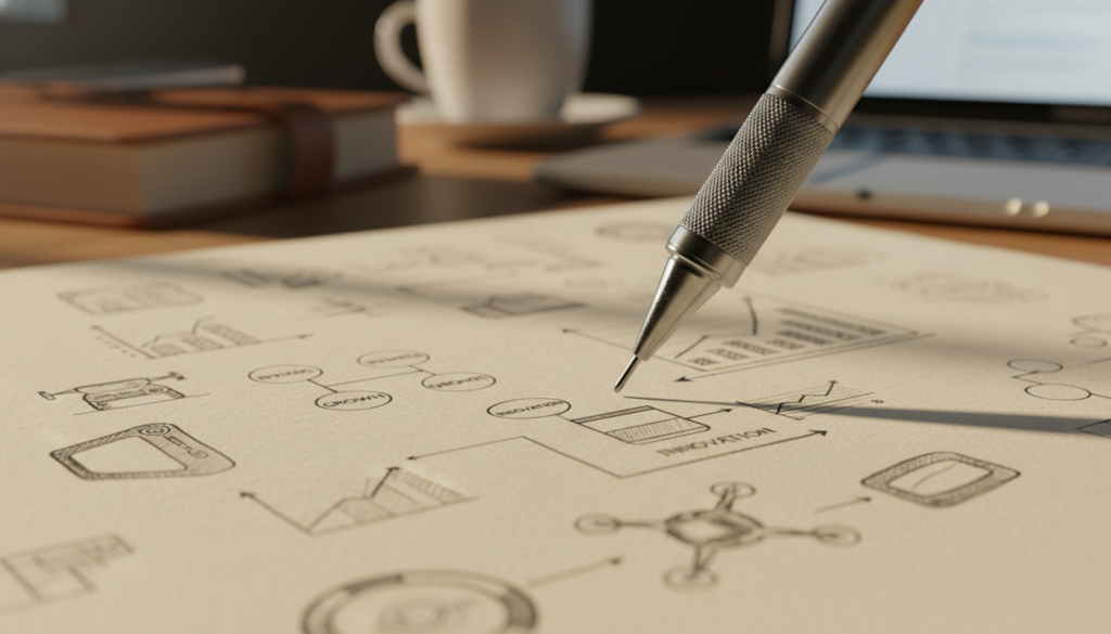 precision drawing with microtip pencil