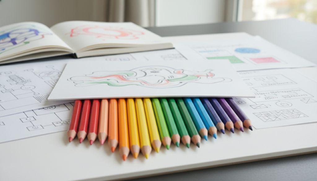 rainbow pencils