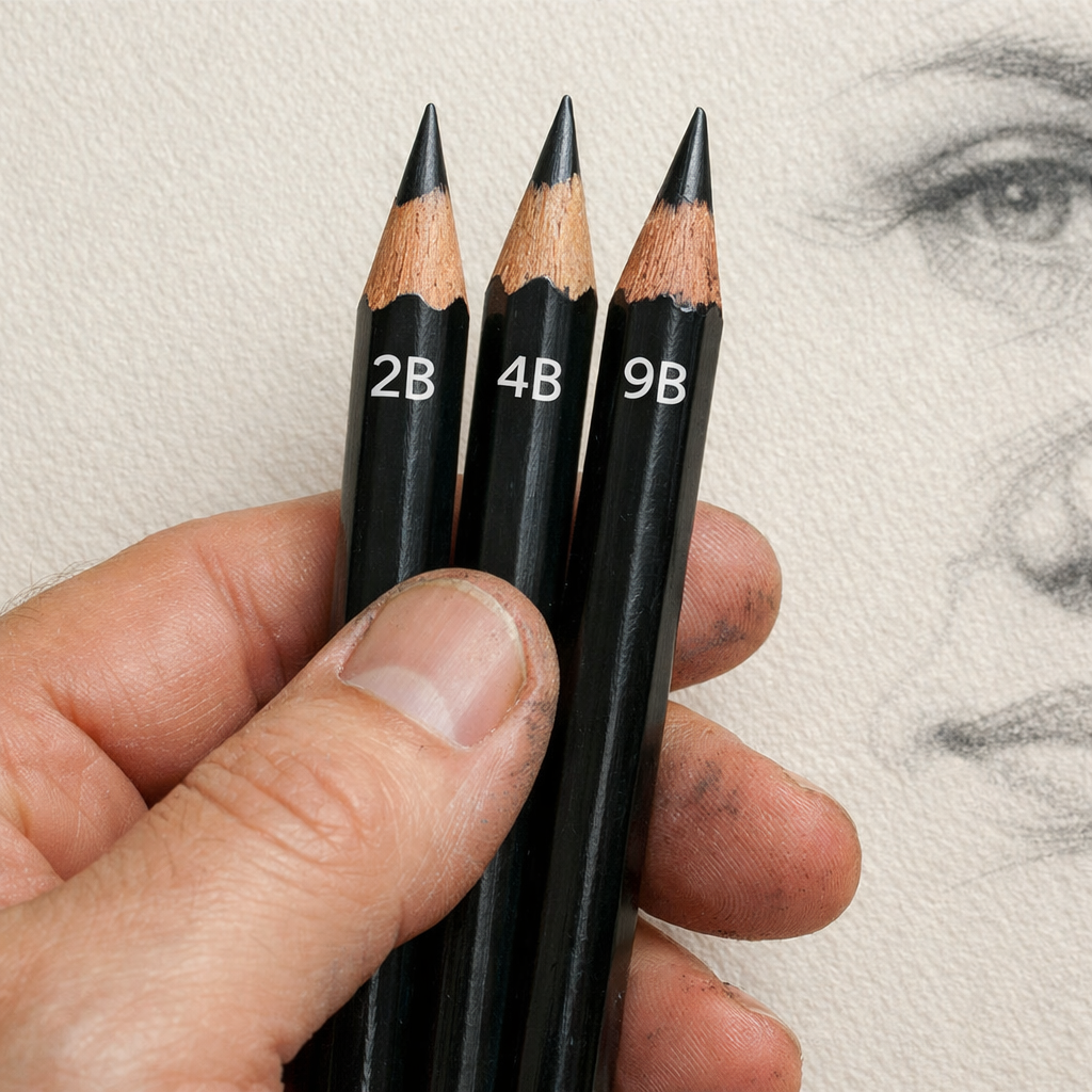 Pencil Grade For Detailed Portrait Shading 1