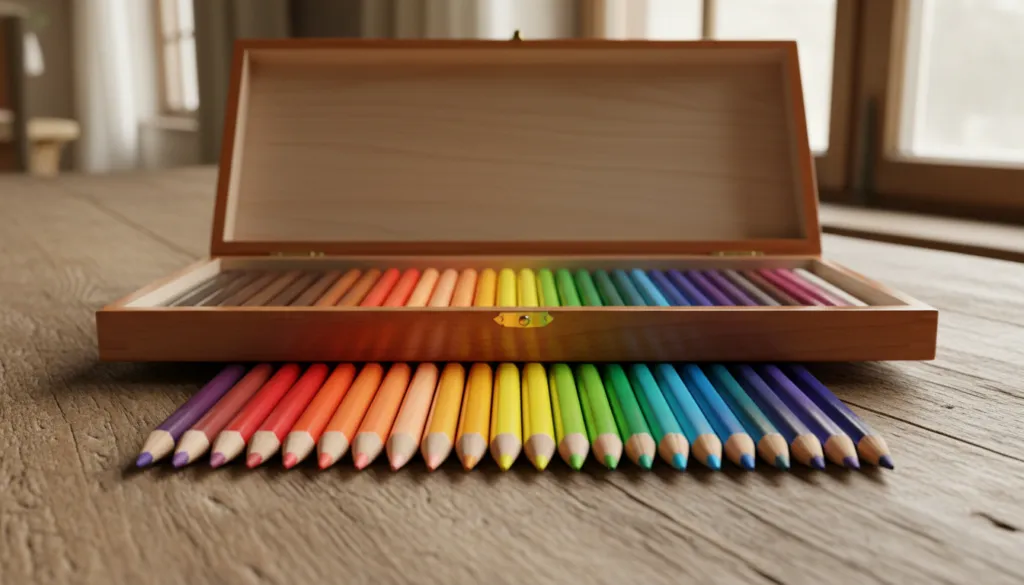 24 shades colour pencils
