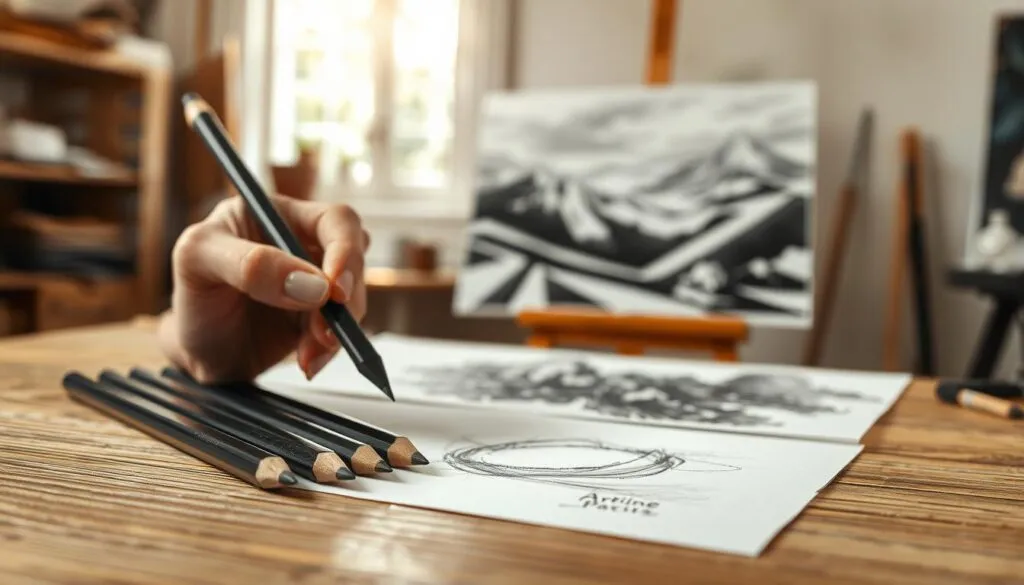 Artline charcoal pencils performance testing