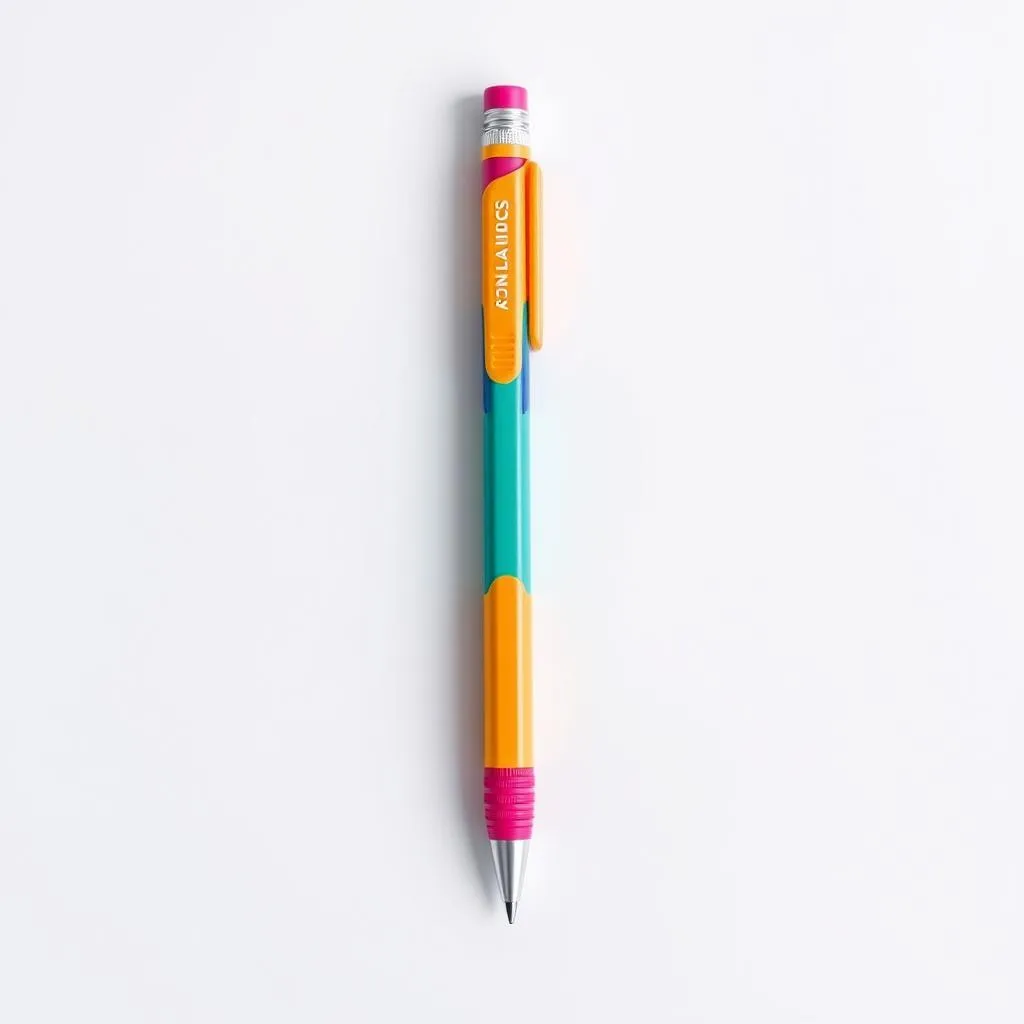 Plastic mechanical pencil with colorful design popular among students