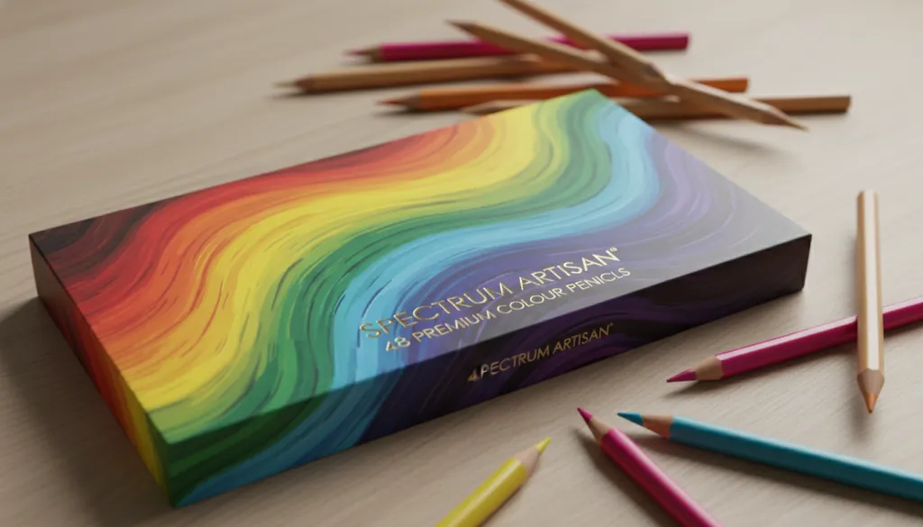 Premium quality colour pencils packaging