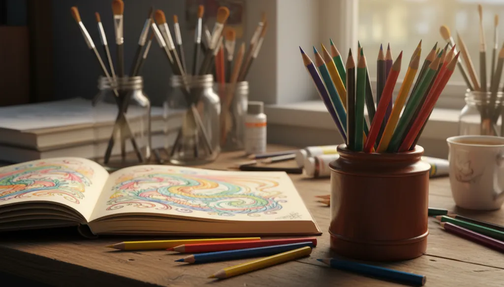 artist colouring pencils