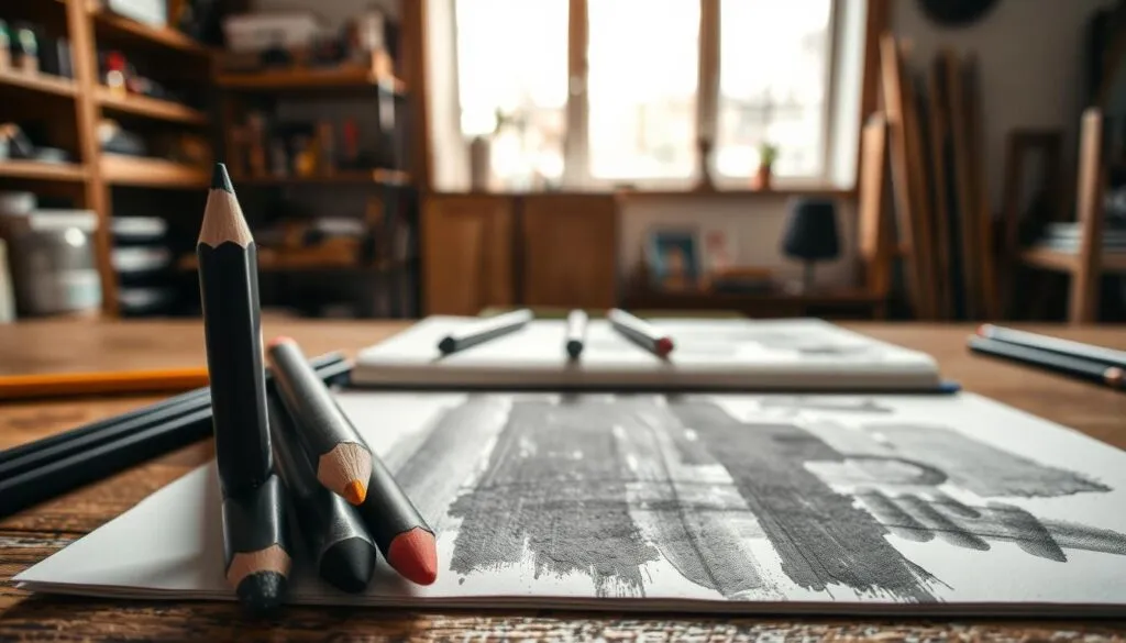 comparing charcoal pencil grades