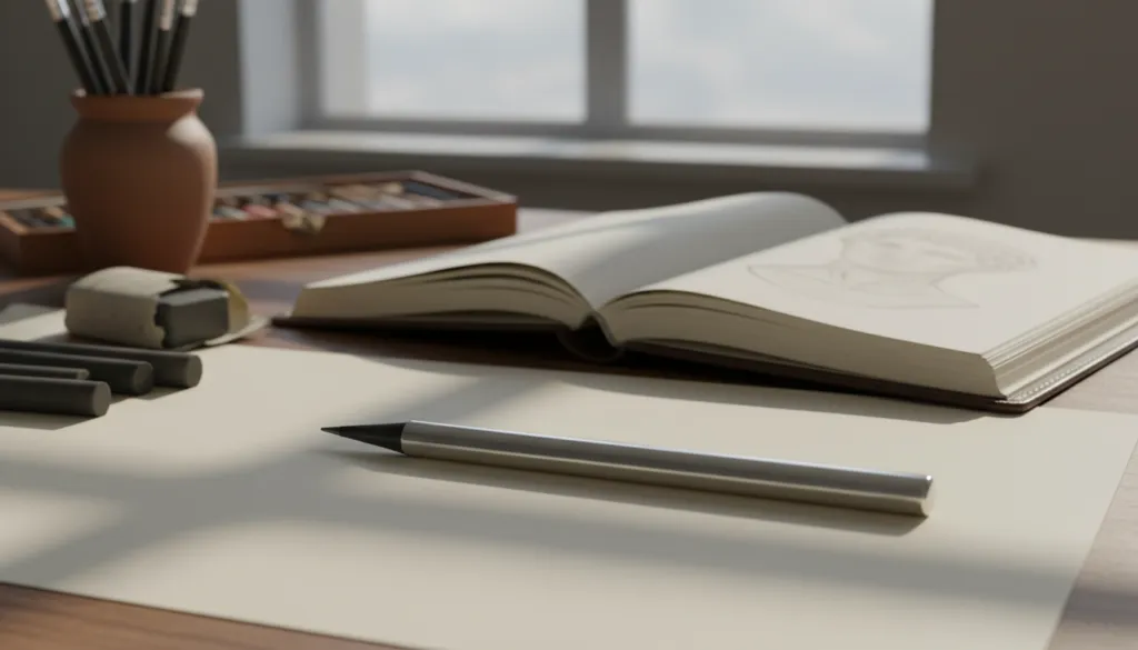 copyist pencil silver graphite