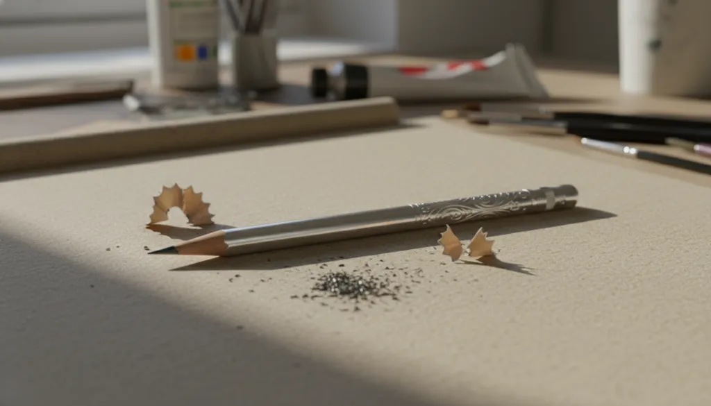 copyist pencil silver graphite