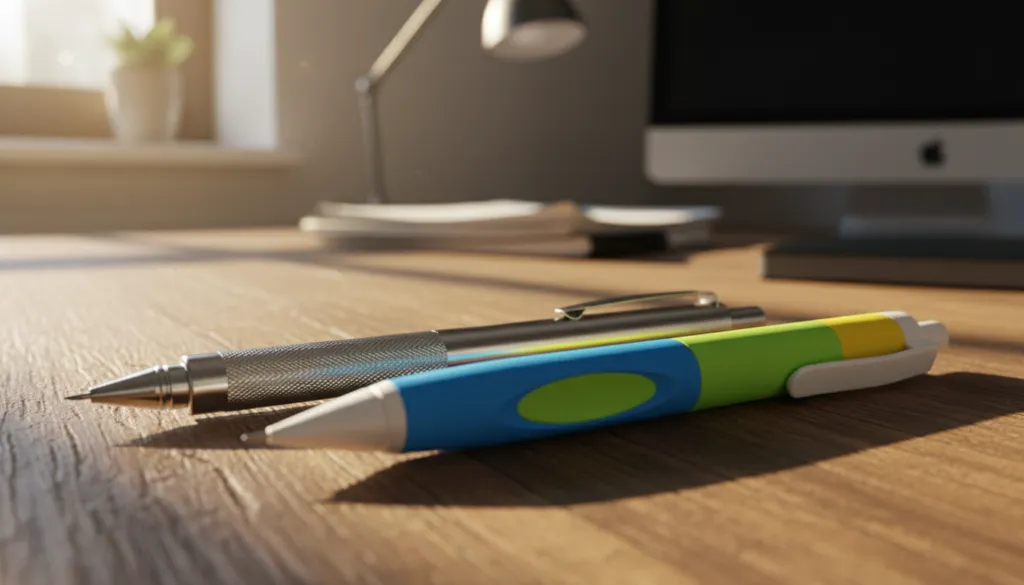 metal versus plastic mechanical pencil composition