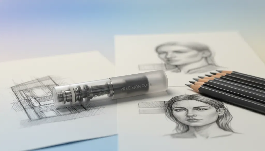 precision eraser core technology for detailed work