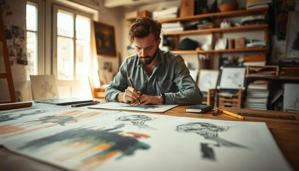 soft charcoal pencil