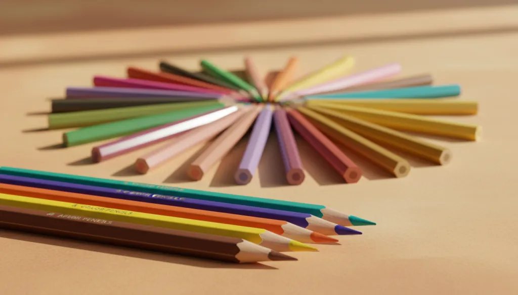 vibrant color pencils