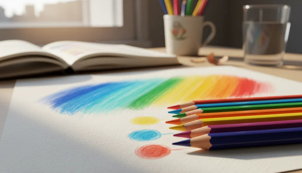 wax-based colored pencils blending