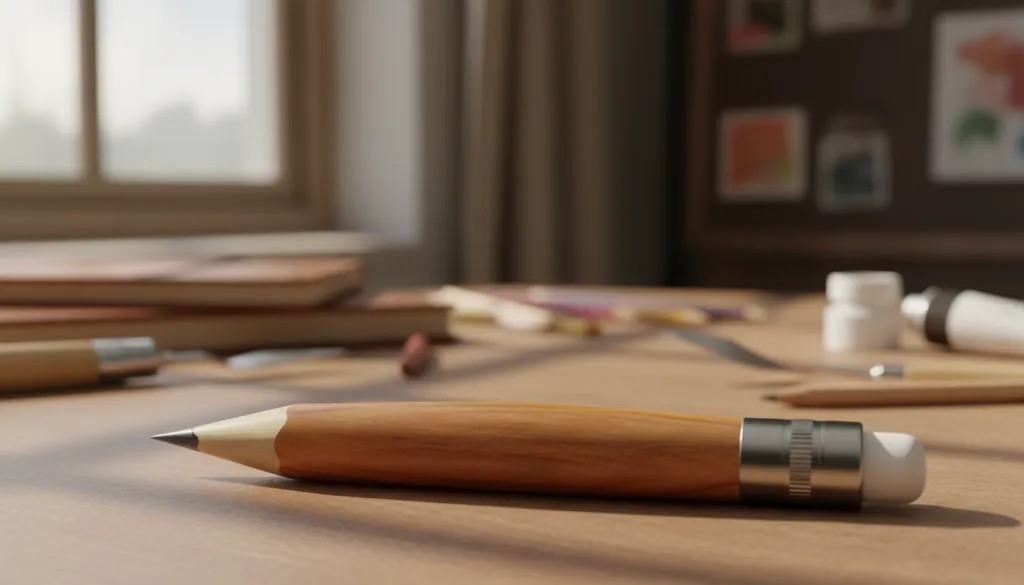 wood easy sharpening pencil design