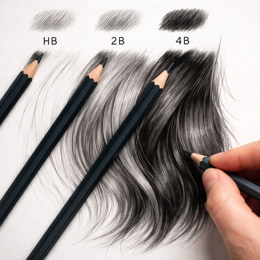 Best Pencils For Drawing Hair Texture 1
