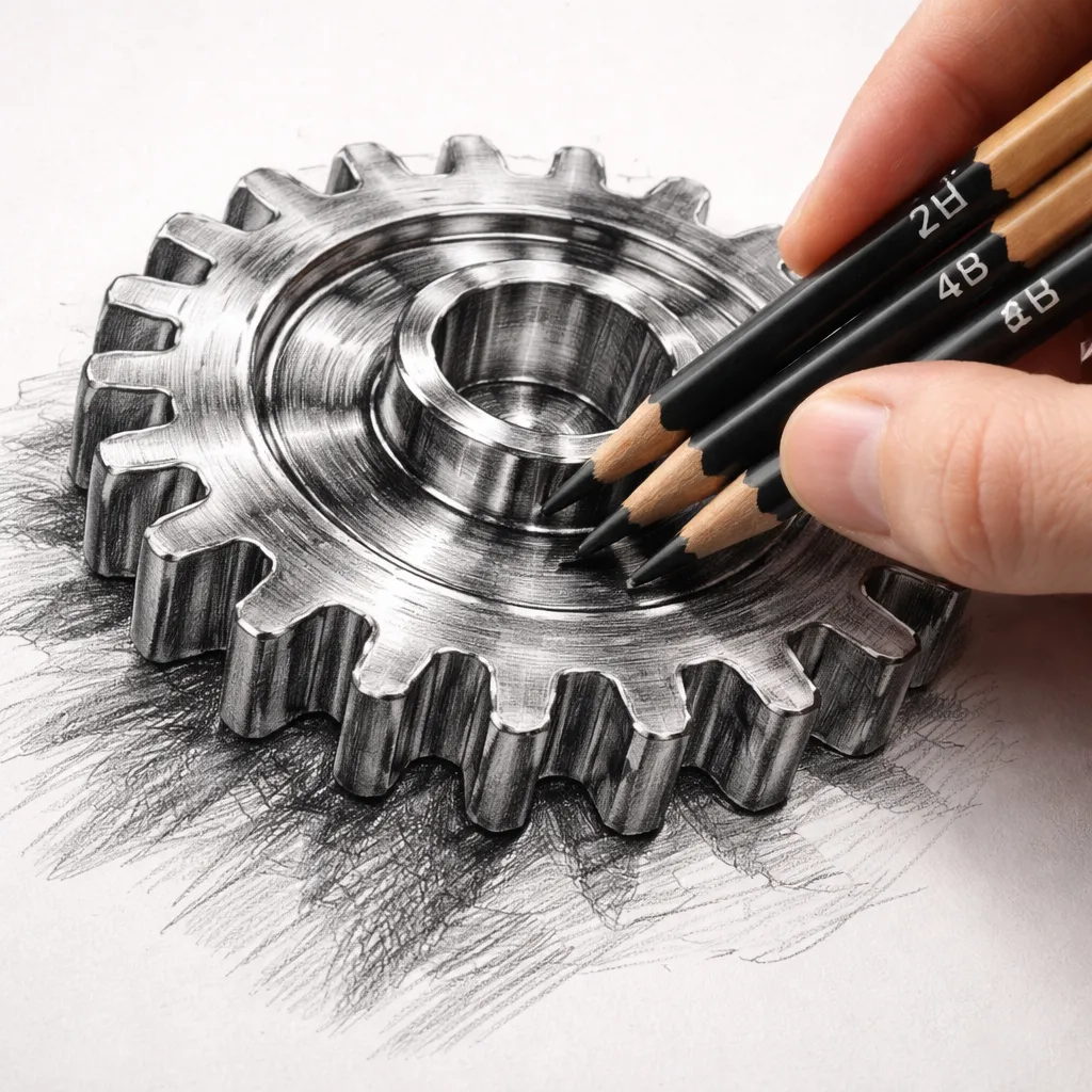 Best Pencils For Drawing Metal Textures 1