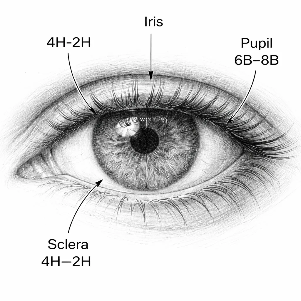 Pencil Grades For Drawing Realistic Eyes 1