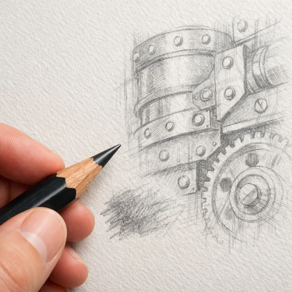 Which Pencils For Drawing Metal Textures 1