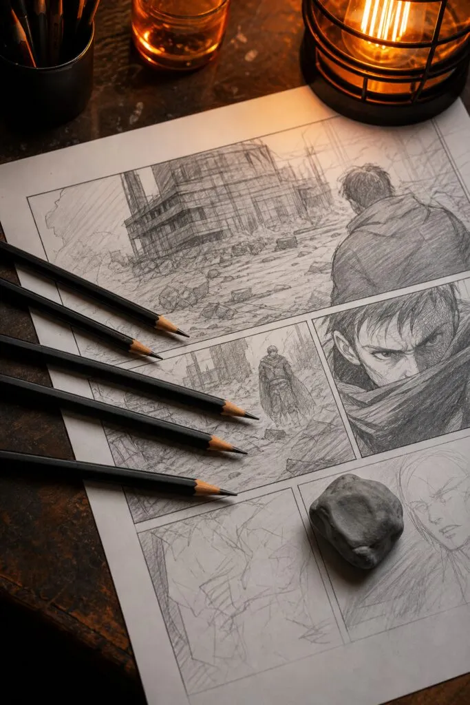 Best Drawing Pencils For Comic Panel Shading 1