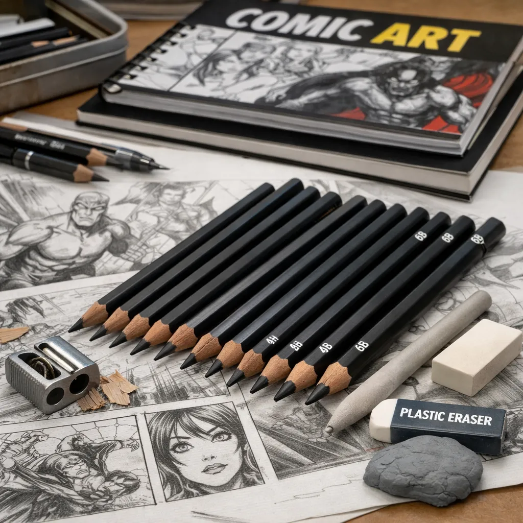 best-graphite-pencils-for-comic-art-1 - drawing-pencils.com Best Graphite Pencils For Comic Art 1